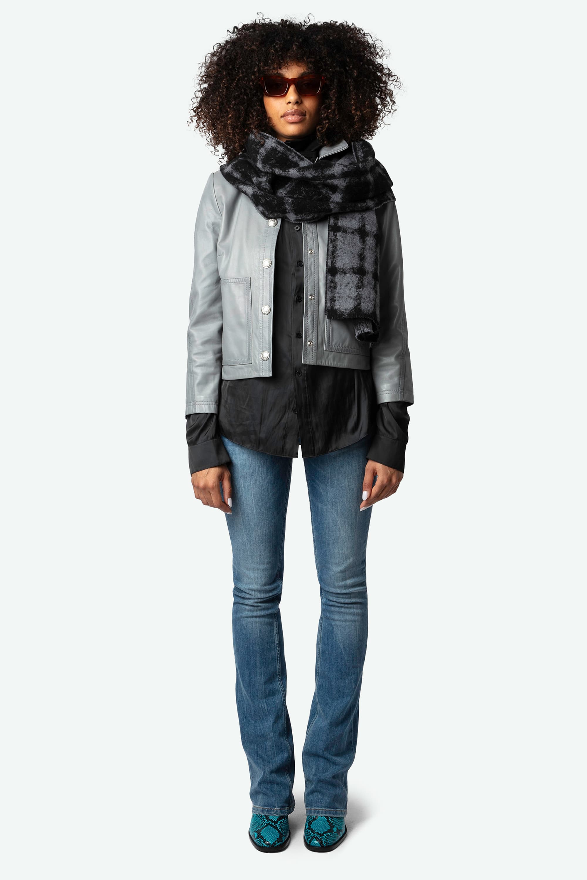 [특가] Joan Maxi Check Scarf