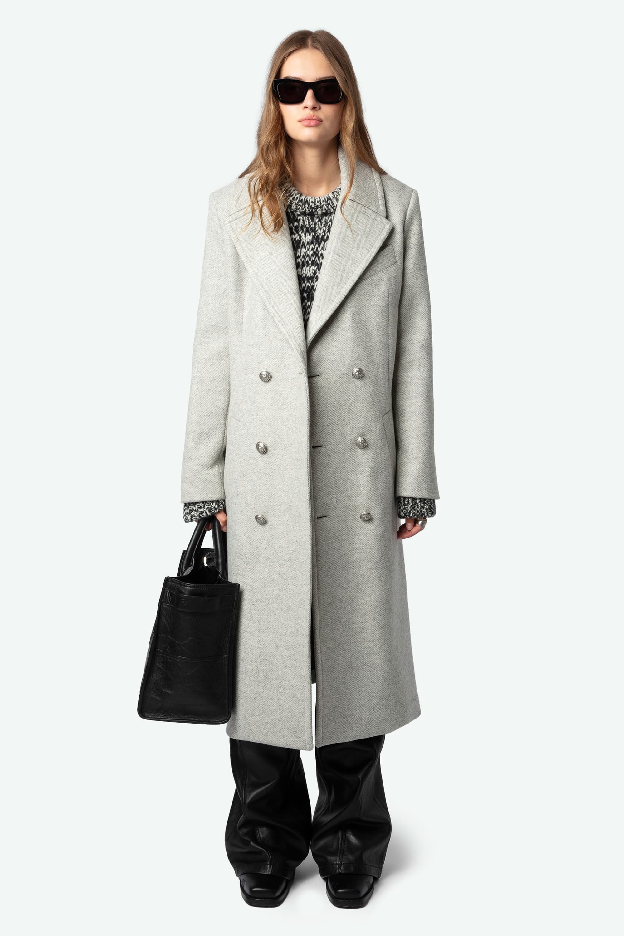 [특가] Mulan Chevron Wool Coat