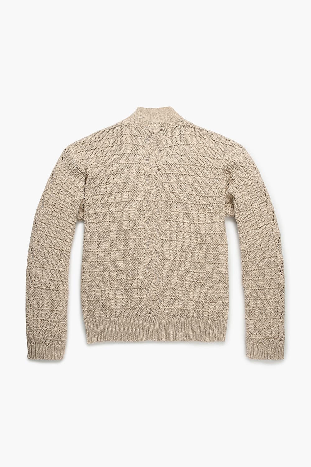 [기간한정] 면100 Kamil knit 아이보리 니트 QE4FMRDKN101Q13