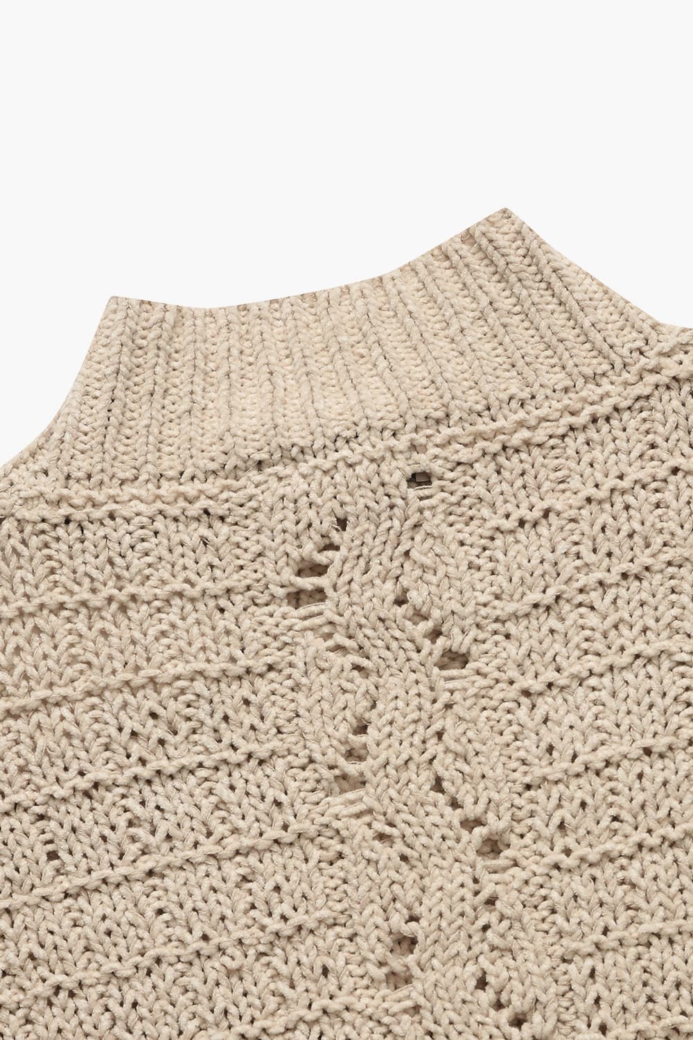 [기간한정] 면100 Kamil knit 아이보리 니트 QE4FMRDKN101Q13