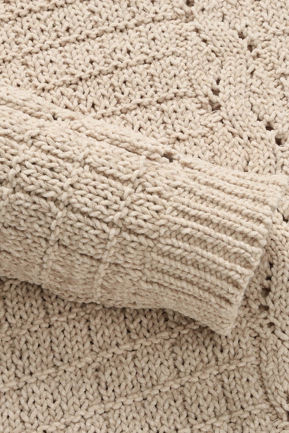 [기간한정] 면100 Kamil knit 아이보리 니트 QE4FMRDKN101Q13