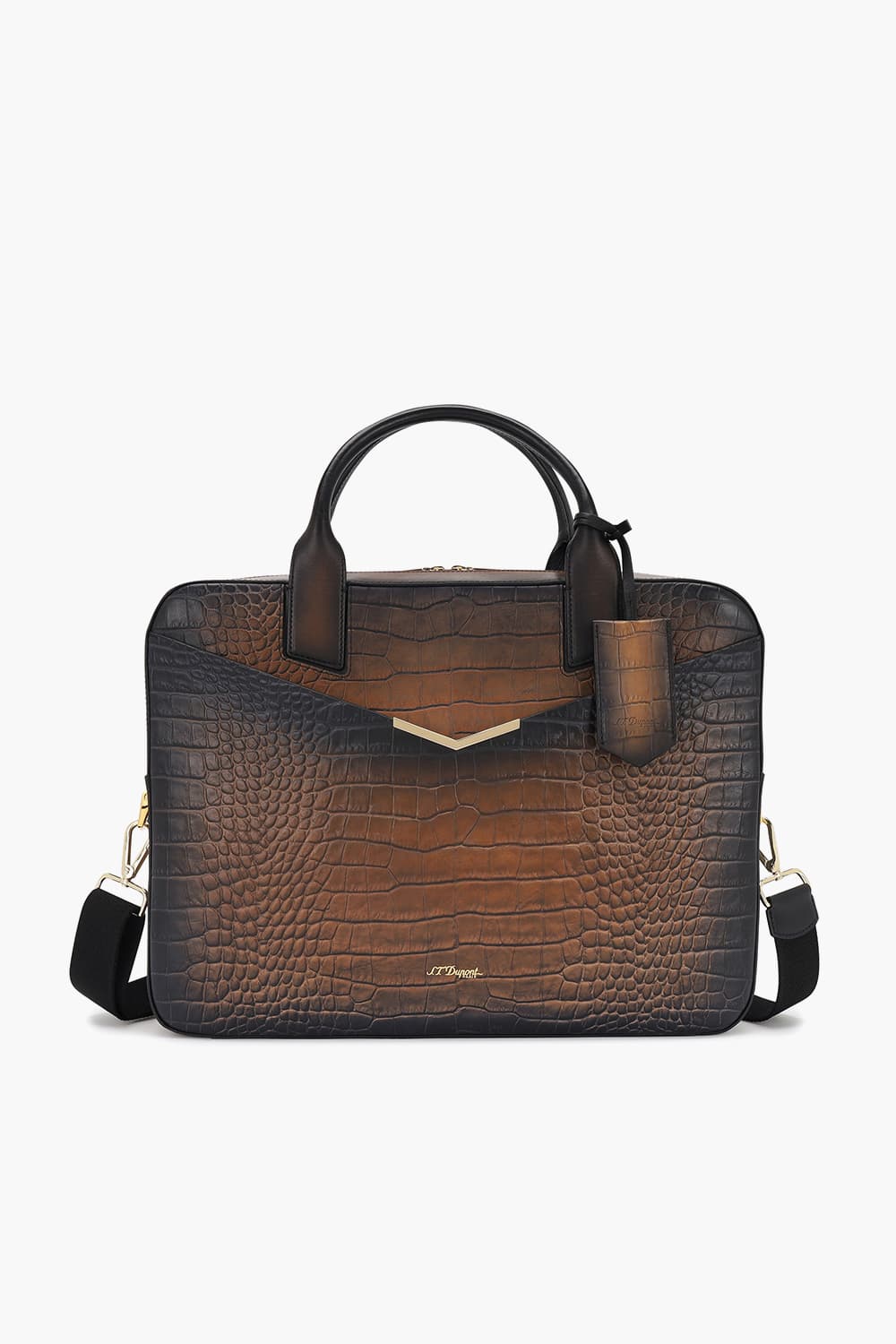 24 르글랑 아뜰리에 크로코패턴 도큐먼트 홀더 하바나 CG191475Z