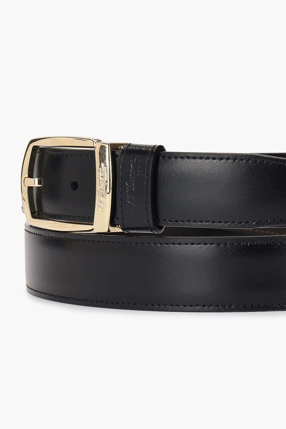 골드 핀버클 스무스레더 30mm 벨트 블랙/브라운 양면 CJ8480120Z