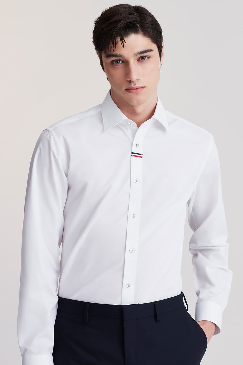 플라켓 트리콜로르 953 컴포터블 셔츠 화이트 SE5FM22LS953SWH