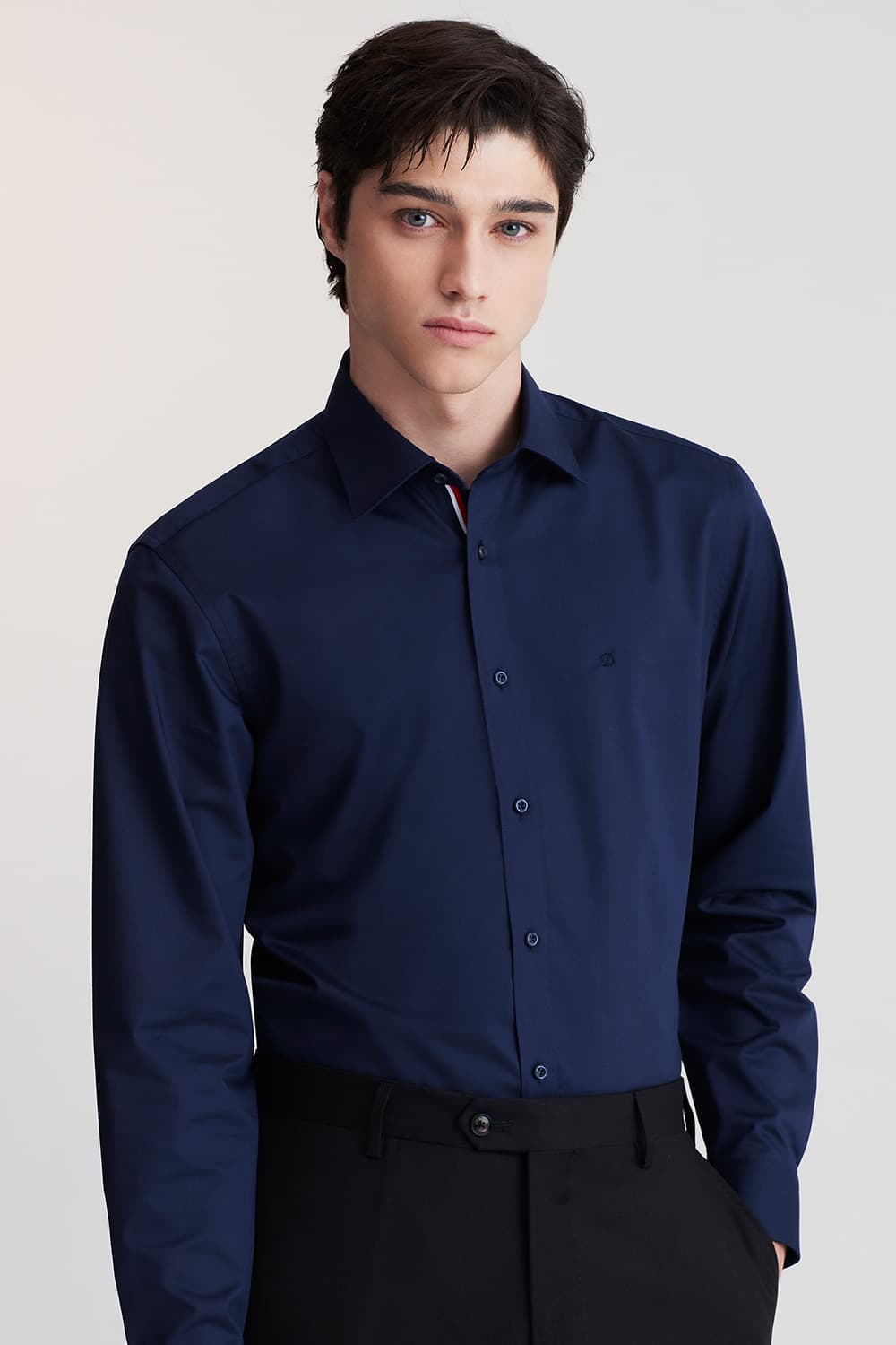 히든 트리콜로르 952 컴포터블 셔츠 네이비 SE5FM22LS952SNY