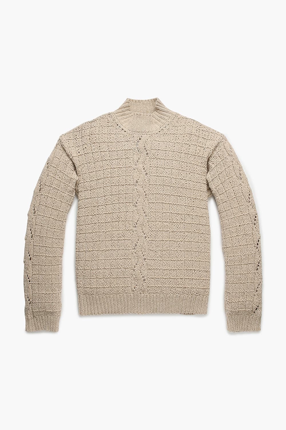 [기간한정] 면100 Kamil knit 아이보리 니트 QE4FMRDKN101Q13