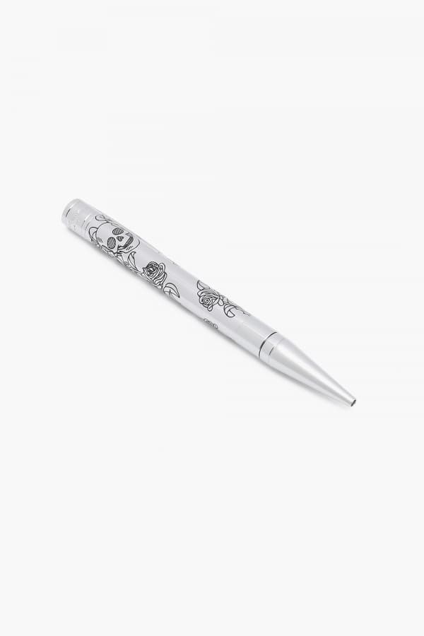 [온라인 단독] D이니셜 볼펜 타투 스컬로즈 실버 CB265225Z