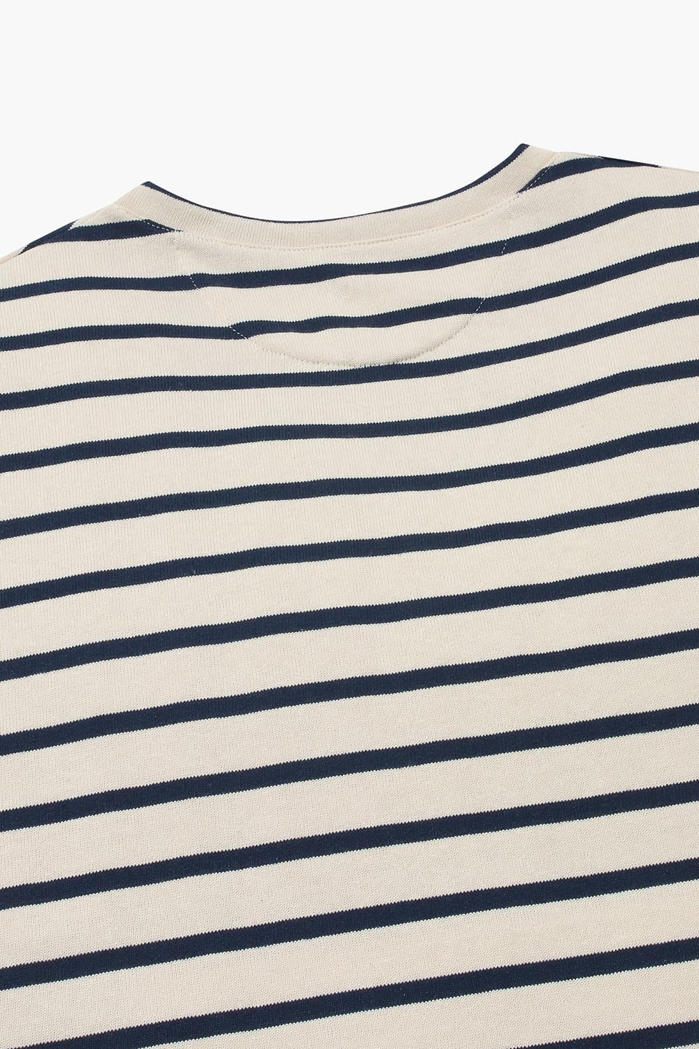 린넨 스트라이프 포켓 오버사이즈 001 네이비 반소매 티셔츠
