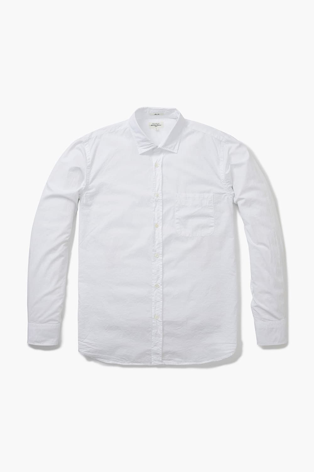 STORM 코튼 포켓 001 화이트 셔츠