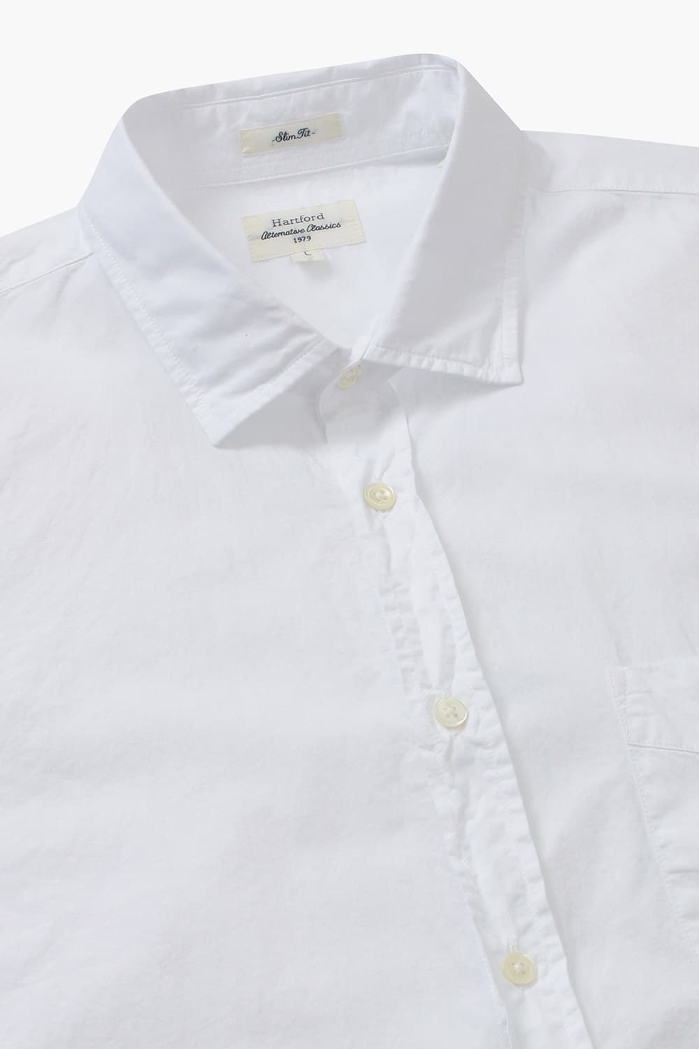 STORM 코튼 포켓 001 화이트 셔츠