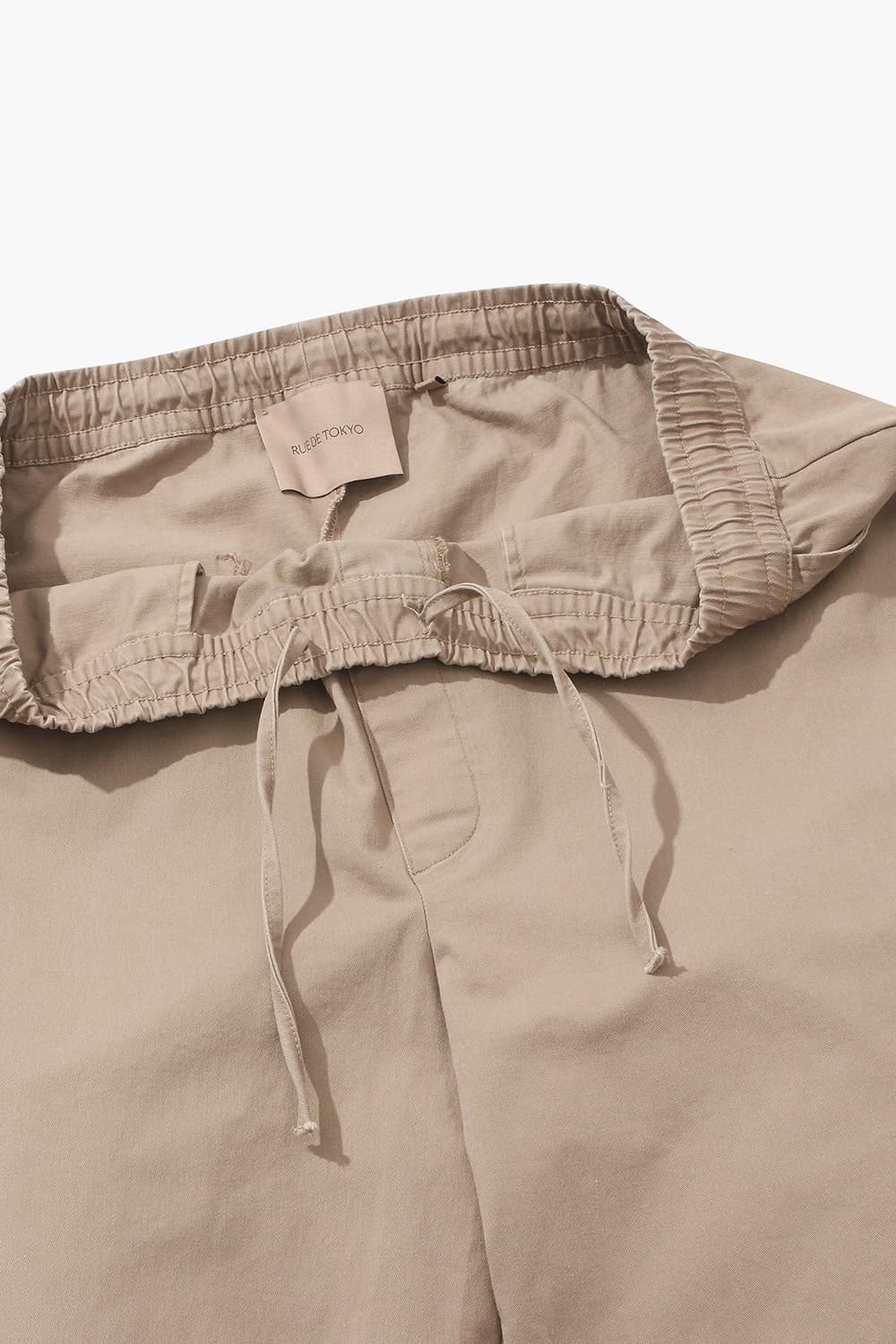 PASCAL 코튼 밴딩 와이드 002 베이지 캐주얼 팬츠