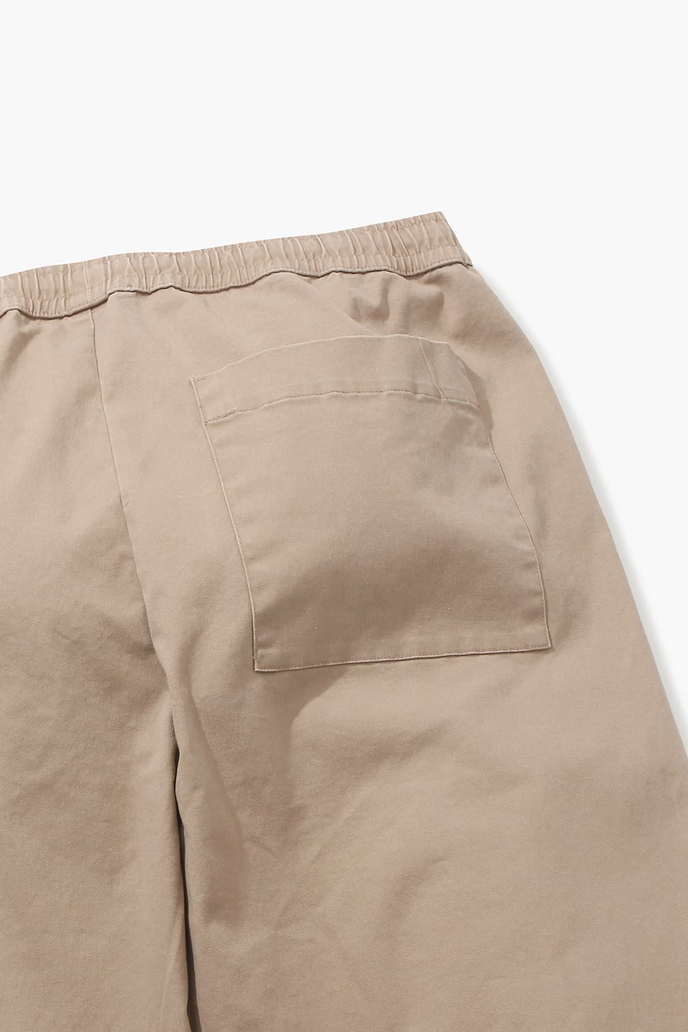 PASCAL 코튼 밴딩 와이드 002 베이지 캐주얼 팬츠