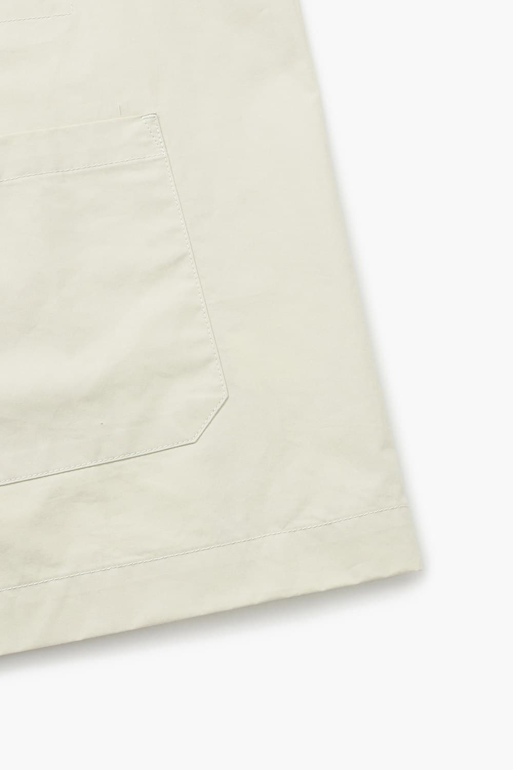 CANZU 코튼 베이직 빅 포켓 001 아이보리 셔츠