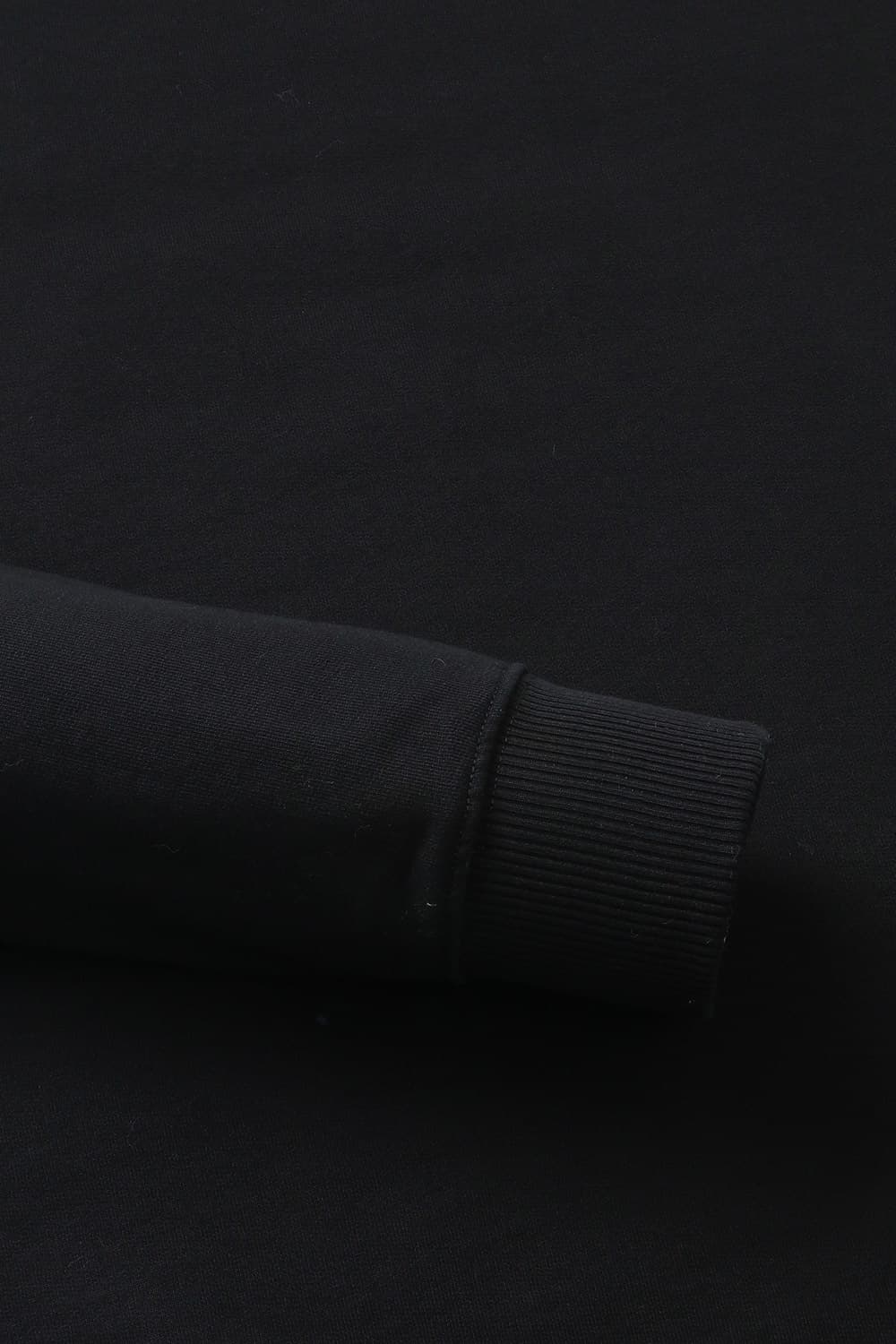 TIM MONOGRAM 코튼 크루넥 001 블랙 긴소매 티셔츠