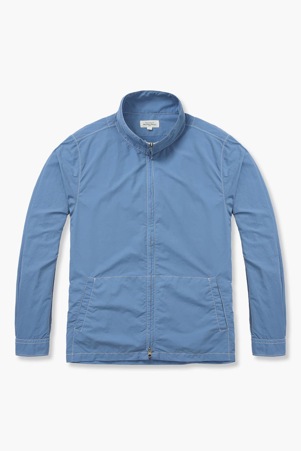 DEXTER 나일론 스티치 하이넥 004 블루 점퍼