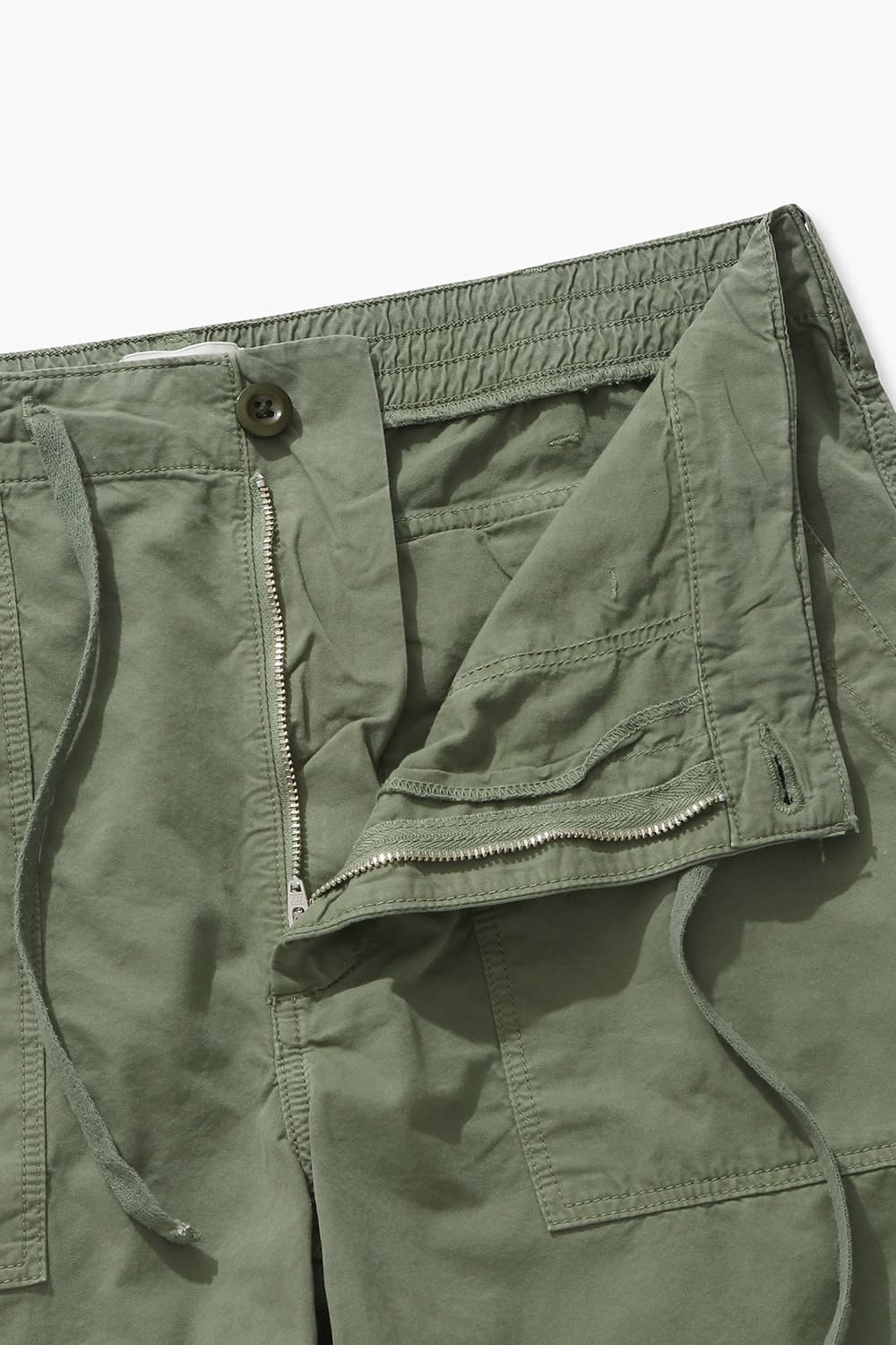 FATIGUE 코튼 드로우스트링 013 카키 쇼츠