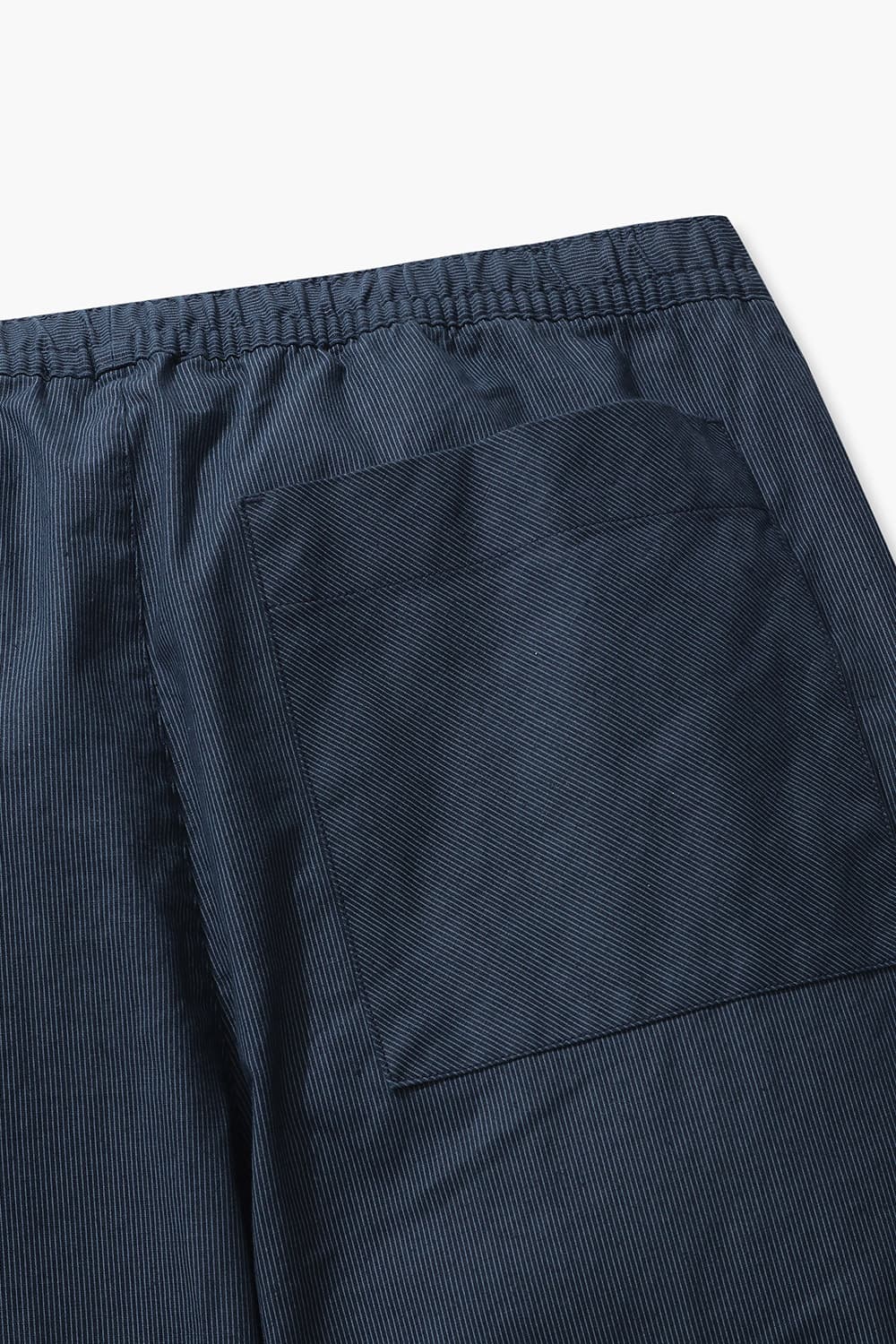 PANOS 린넨 밴딩 와이드 005 다크네이비 캐주얼 팬츠