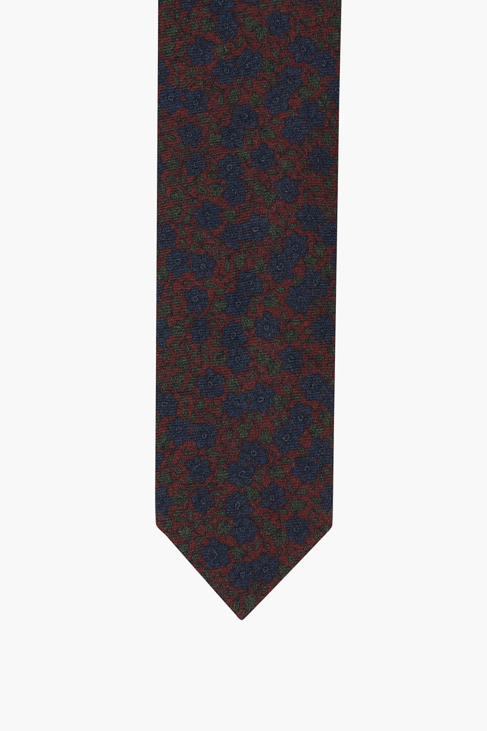 울 기하학 패턴 109 버건디 넥타이