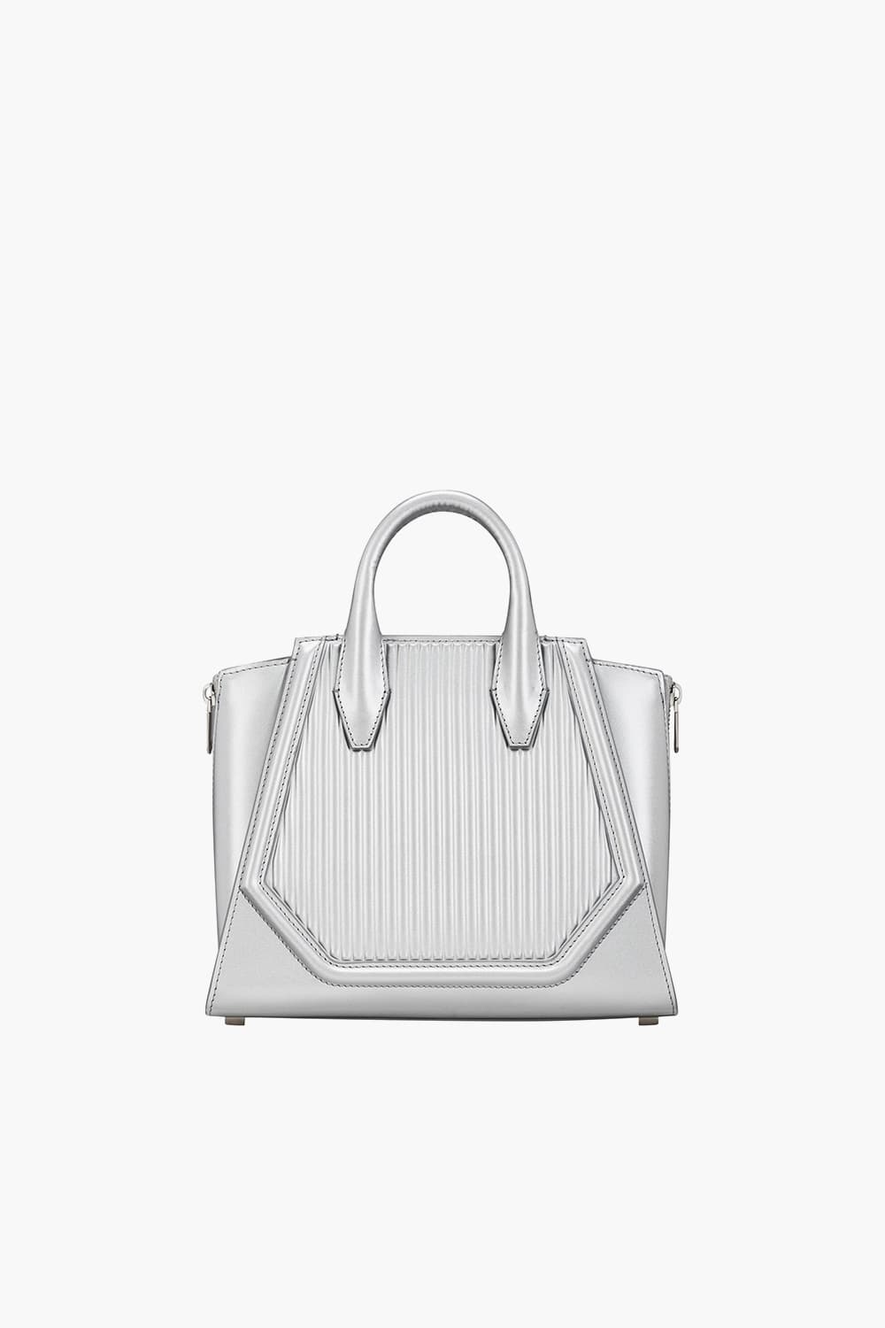 24 리비에라 스몰 토트백 실버 스트라이프 N1RS261SV1