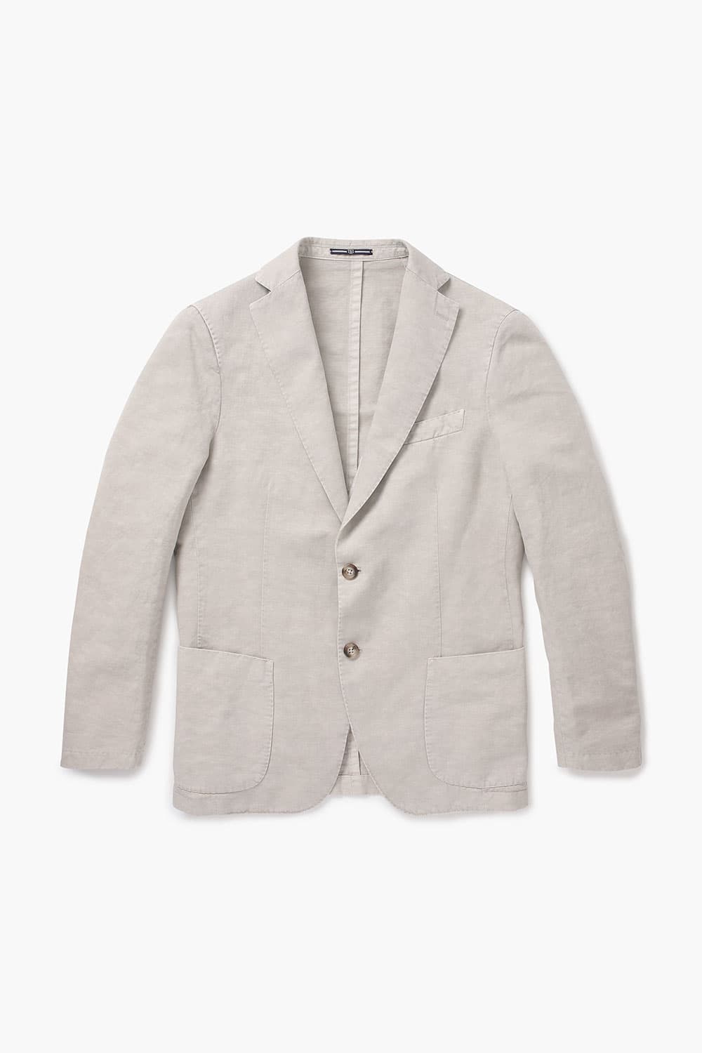 린넨 셰비 가먼트다잉 101 라이트베이지 테일러드 자켓