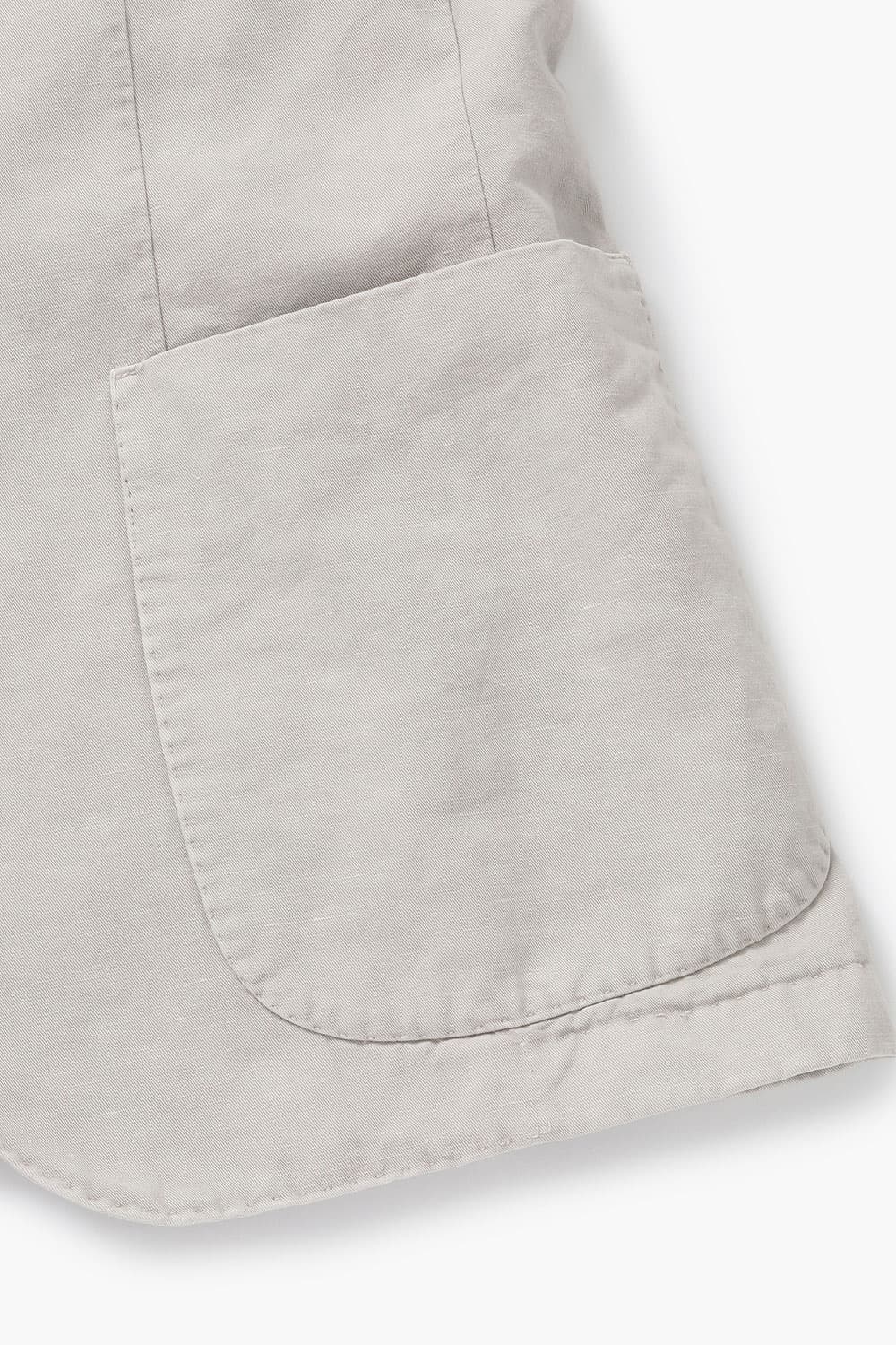 린넨 셰비 가먼트다잉 101 라이트베이지 테일러드 자켓