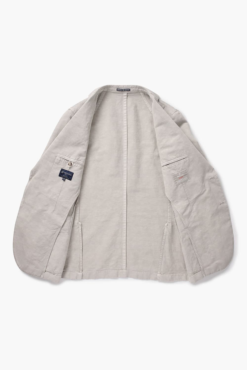 린넨 셰비 가먼트다잉 101 라이트베이지 테일러드 자켓