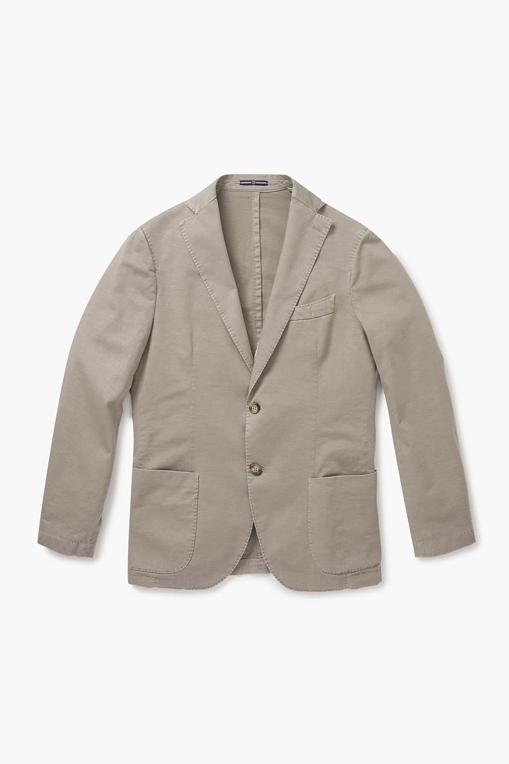 면 혼방 셰비 가먼트다잉 102 라이트브라운 테일러드 자켓