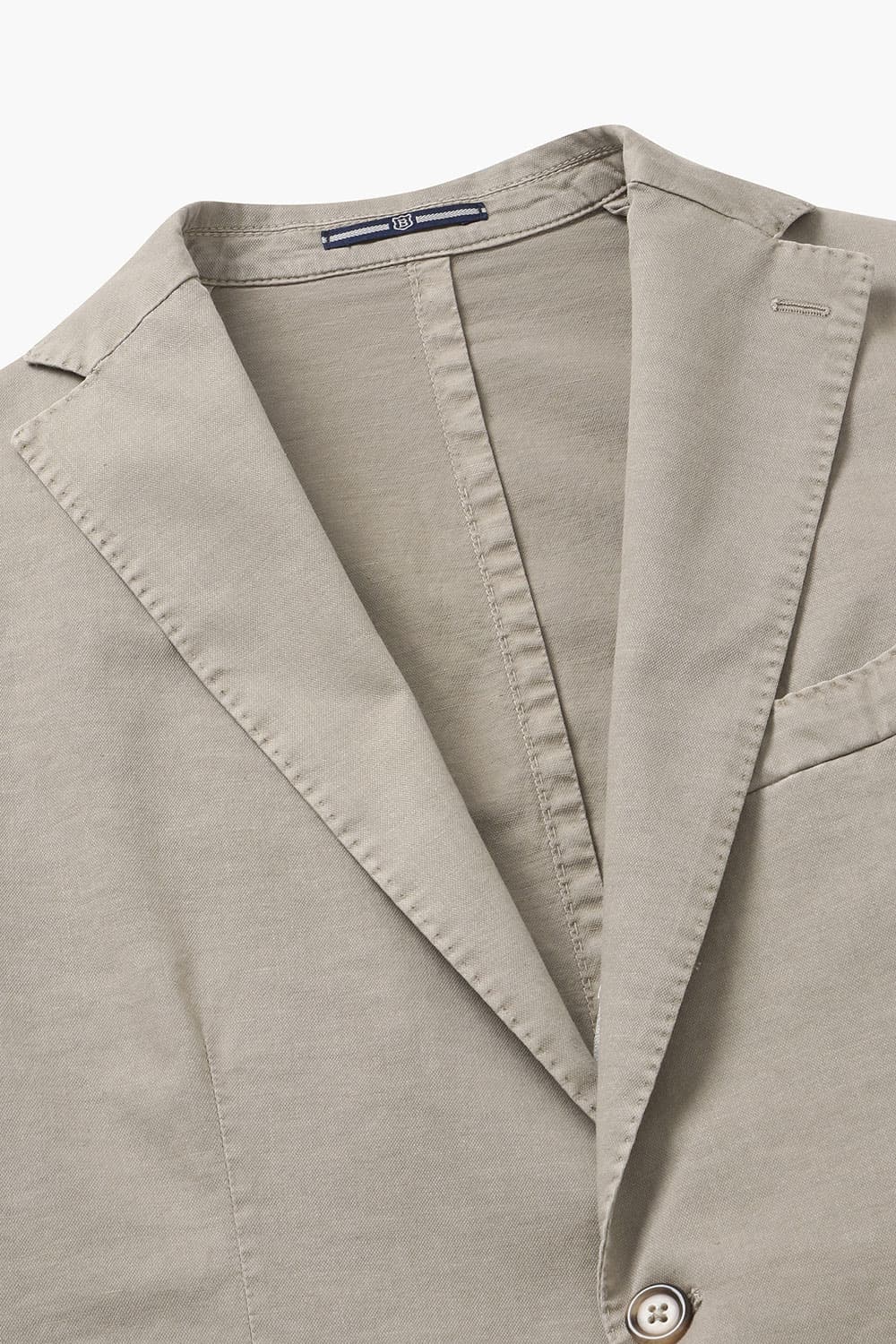 면 혼방 셰비 가먼트다잉 102 라이트브라운 테일러드 자켓