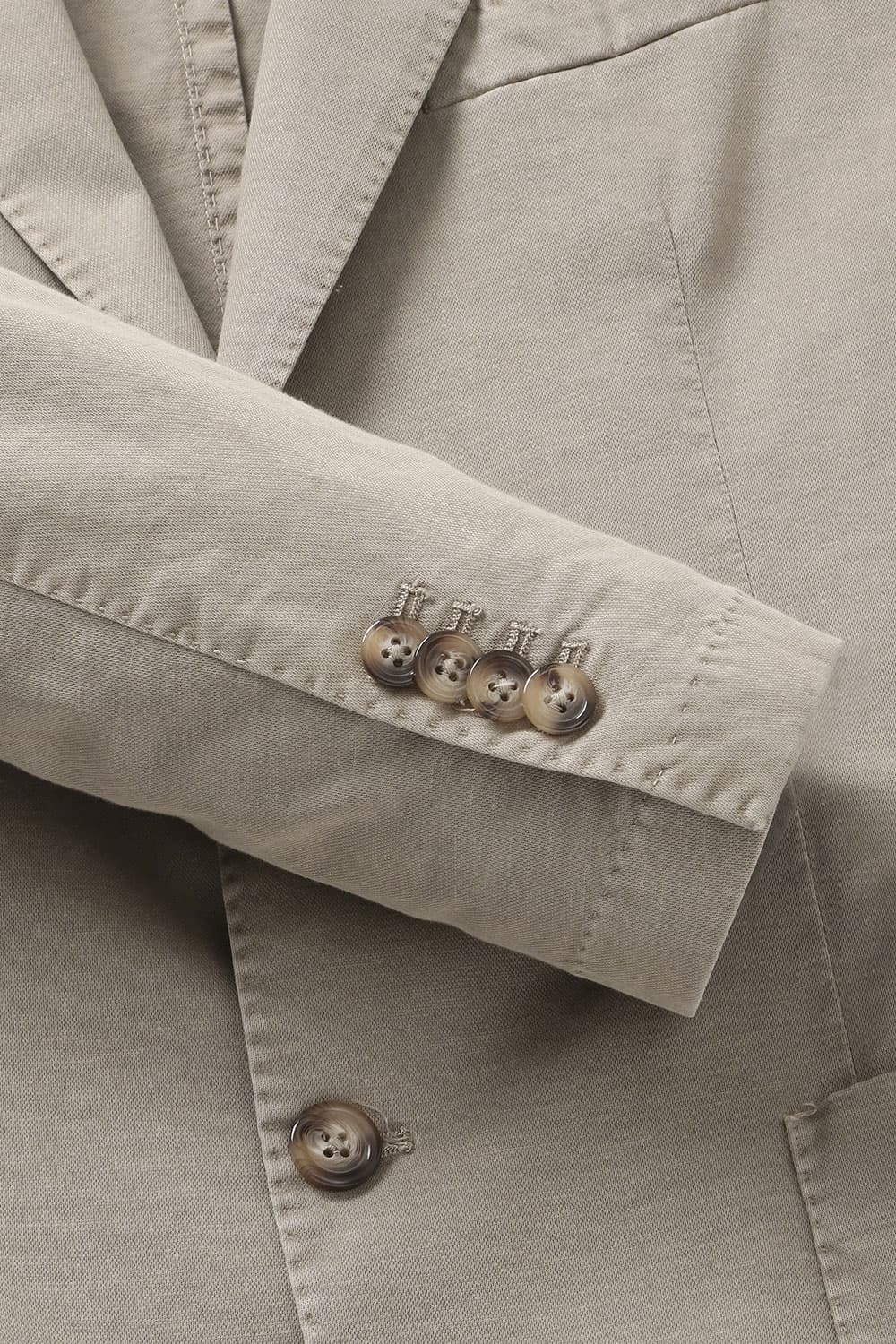 면 혼방 셰비 가먼트다잉 102 라이트브라운 테일러드 자켓