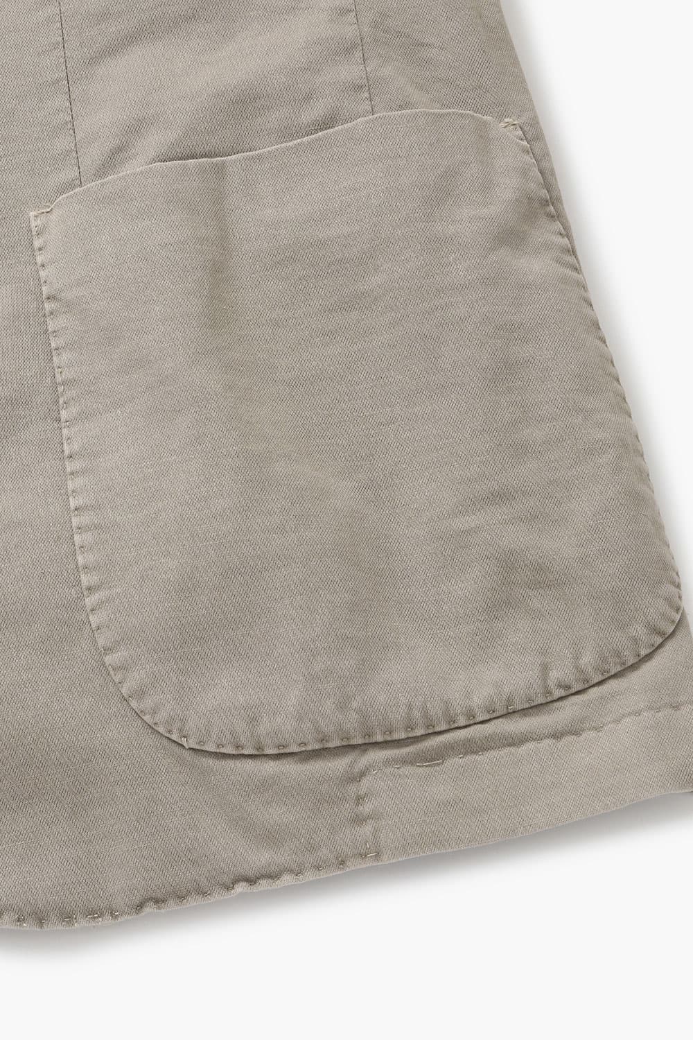 면 혼방 셰비 가먼트다잉 102 라이트브라운 테일러드 자켓