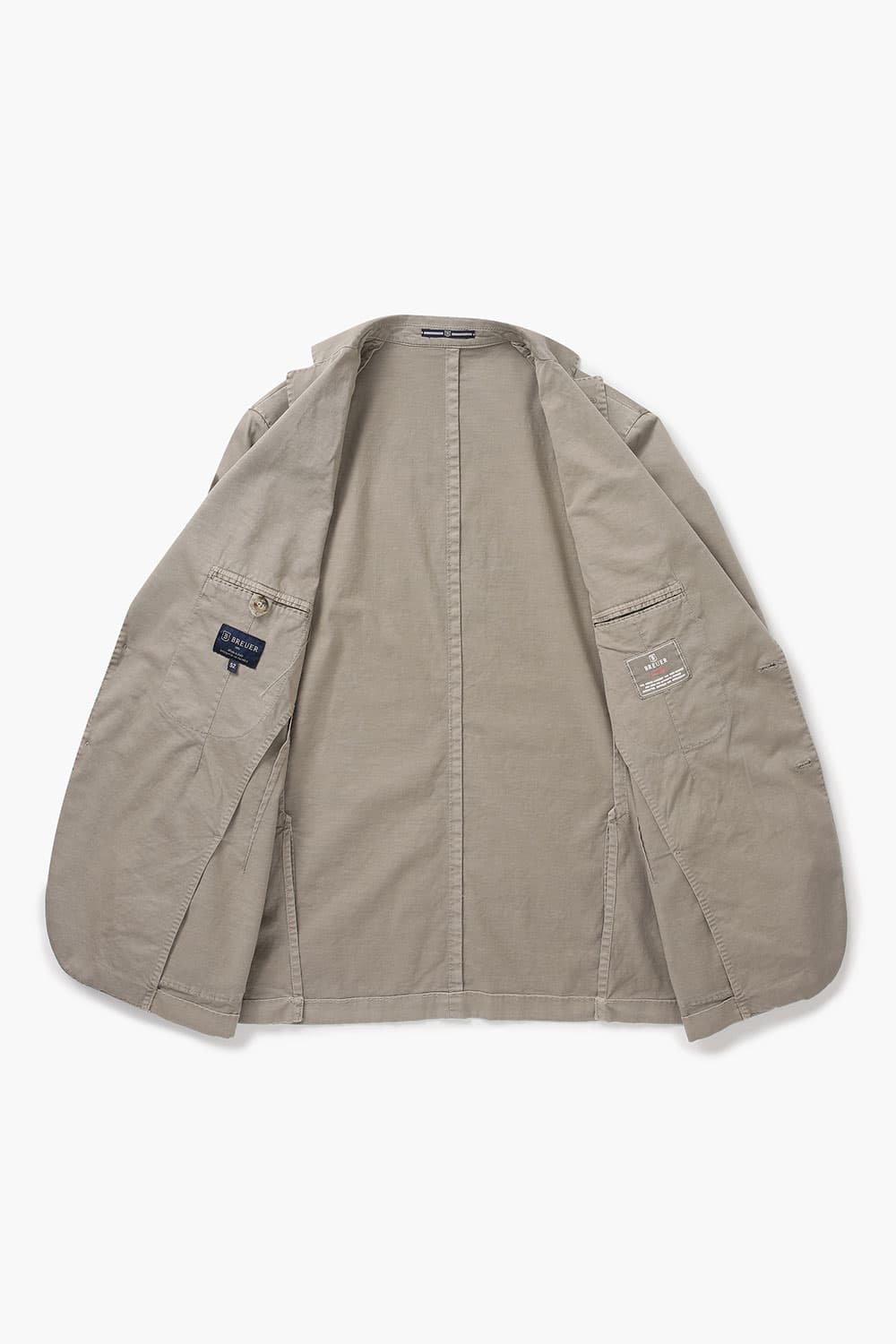 면 혼방 셰비 가먼트다잉 102 라이트브라운 테일러드 자켓