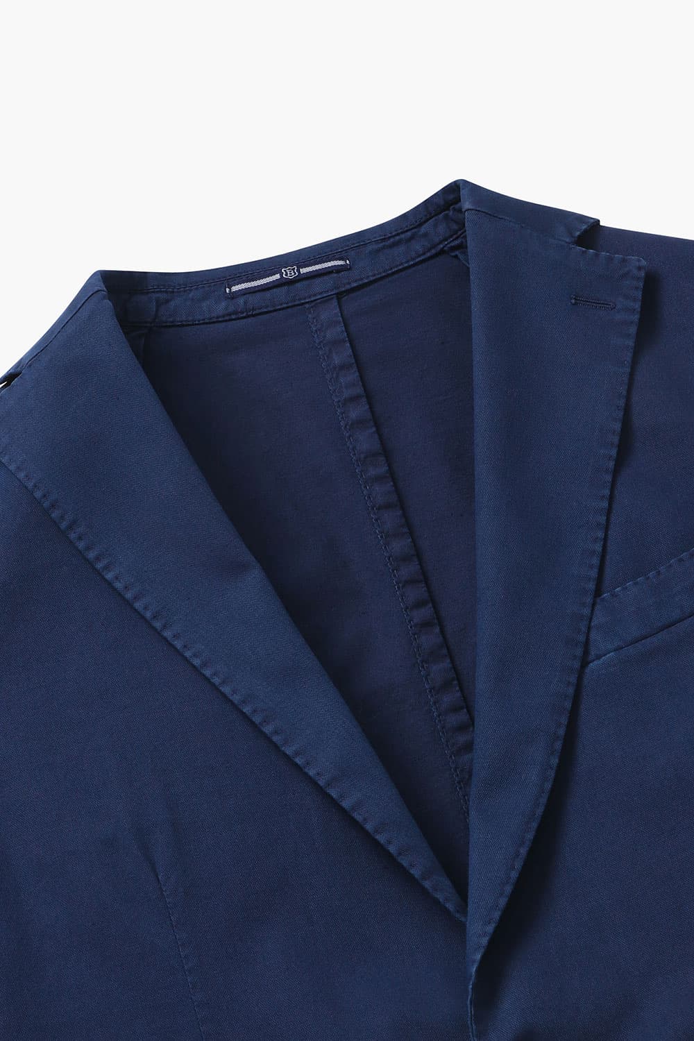 면 혼방 셰비 가먼트다잉 102 네이비 테일러드 자켓