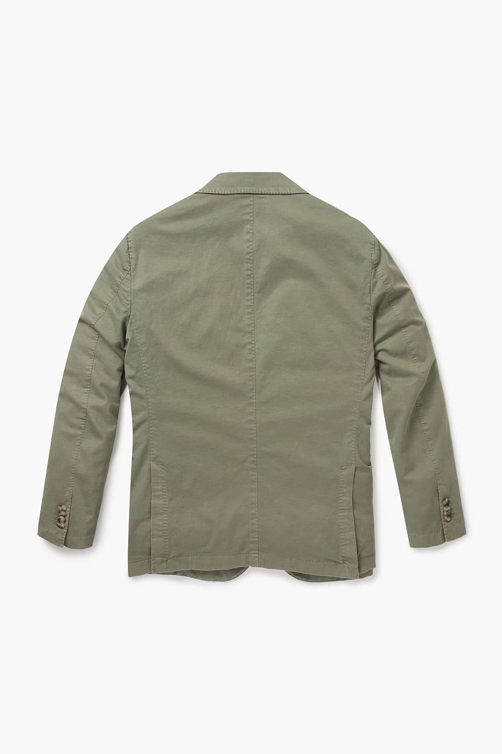 면 혼방 셰비 가먼트다잉 102 카키 테일러드 자켓