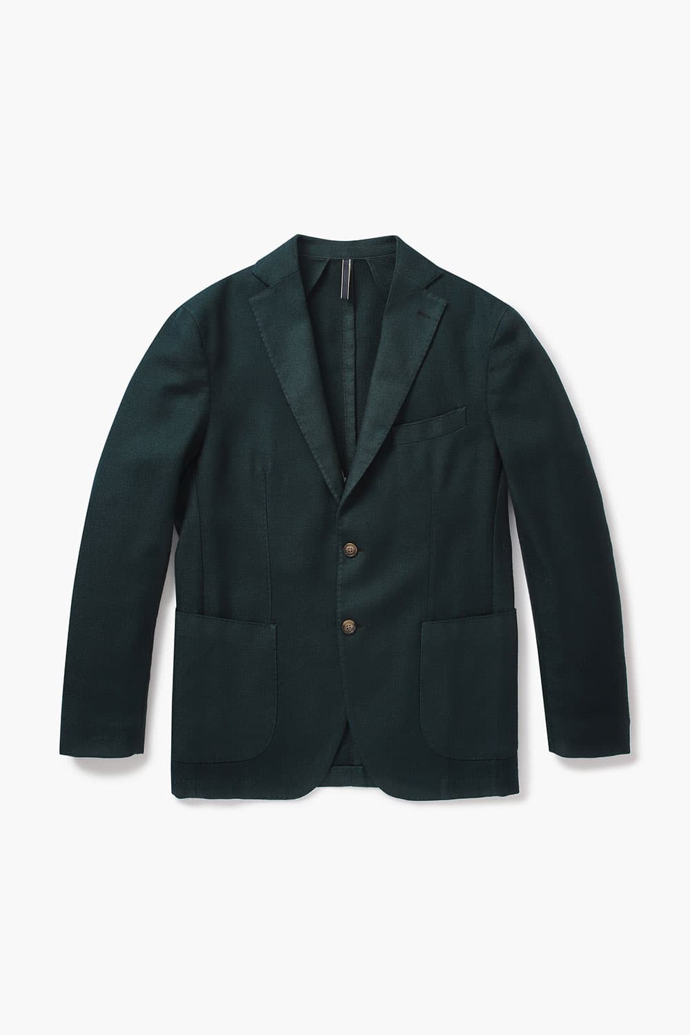 울 트윌 901 다크그린 테일러드 자켓