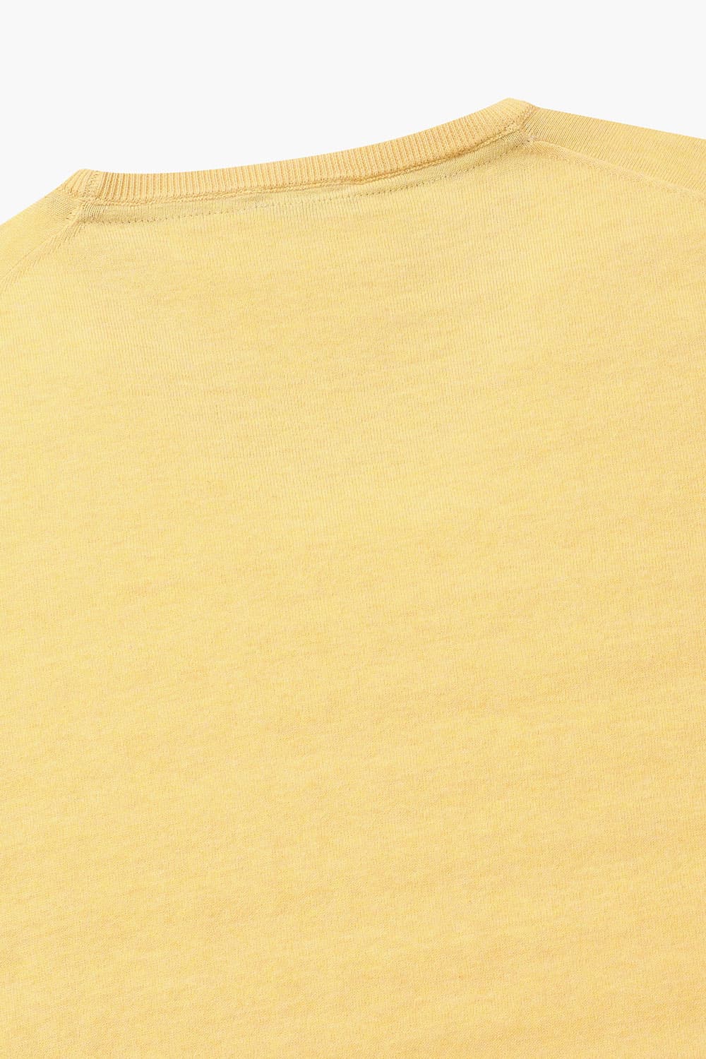 코튼 크루넥 101 옐로우 긴소매 니트