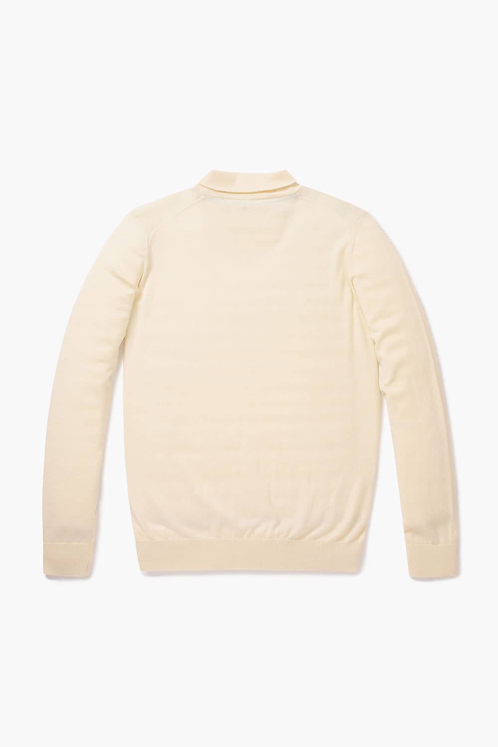 코튼 폴로 102 아이보리 긴소매 니트