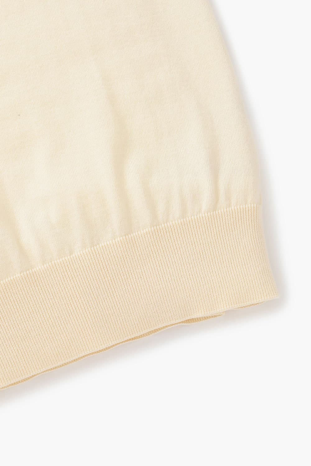 코튼 폴로 102 아이보리 긴소매 니트