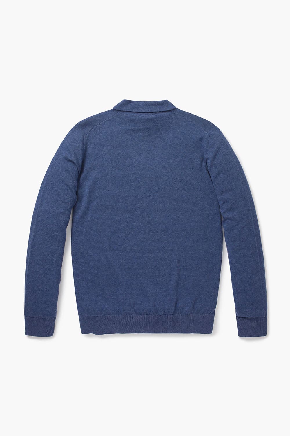 코튼 폴로 102 네이비 긴소매 니트