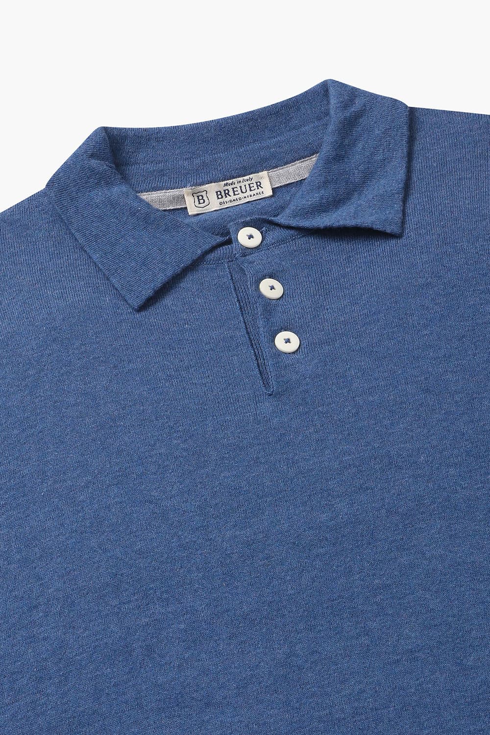 코튼 폴로 102 네이비 긴소매 니트