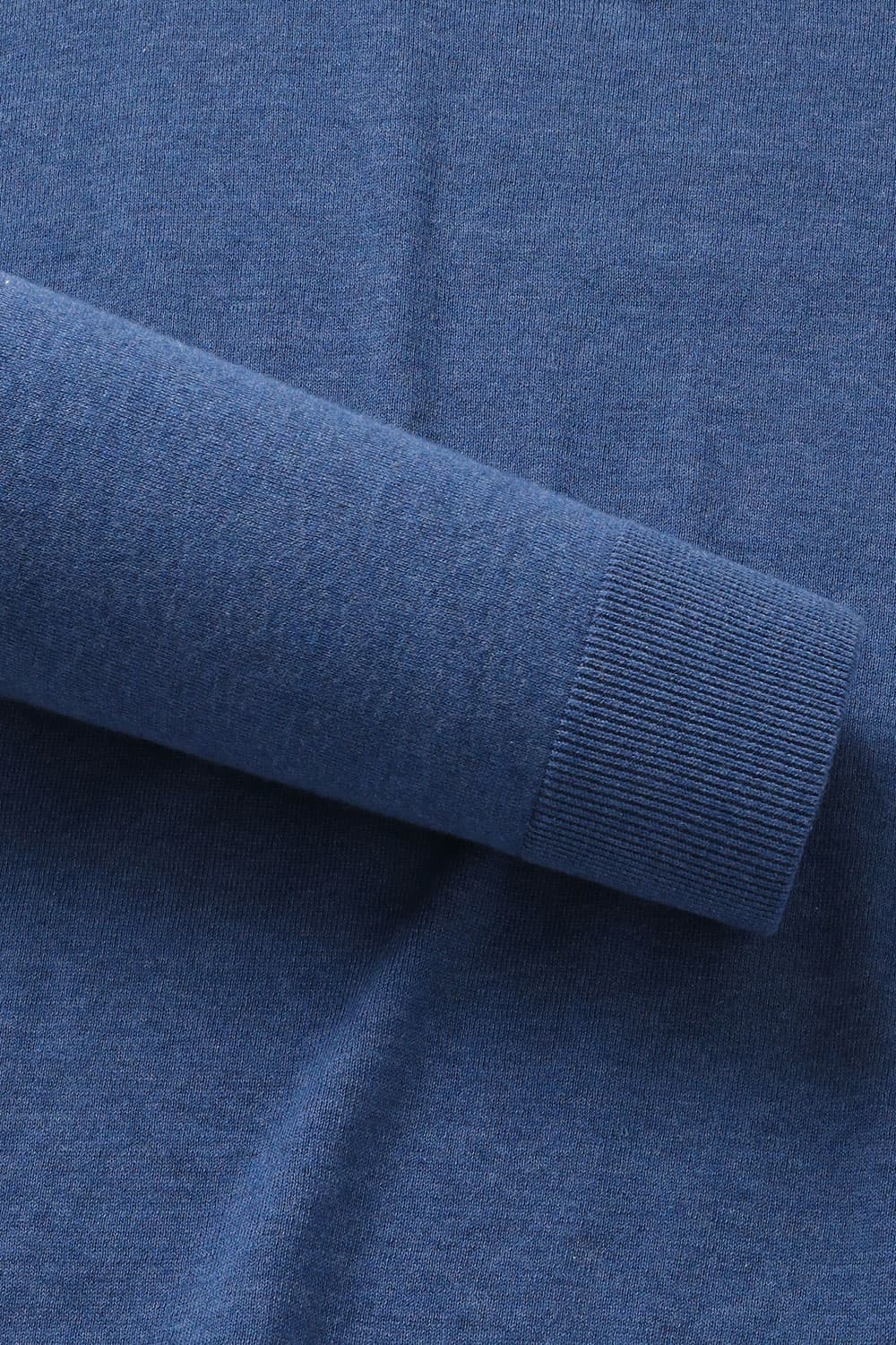 코튼 폴로 102 네이비 긴소매 니트