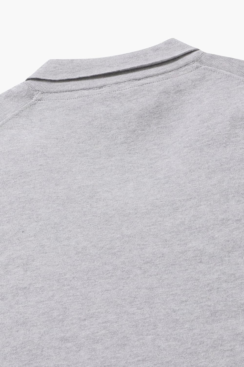 코튼 폴로 102 라이트그레이 긴소매 니트