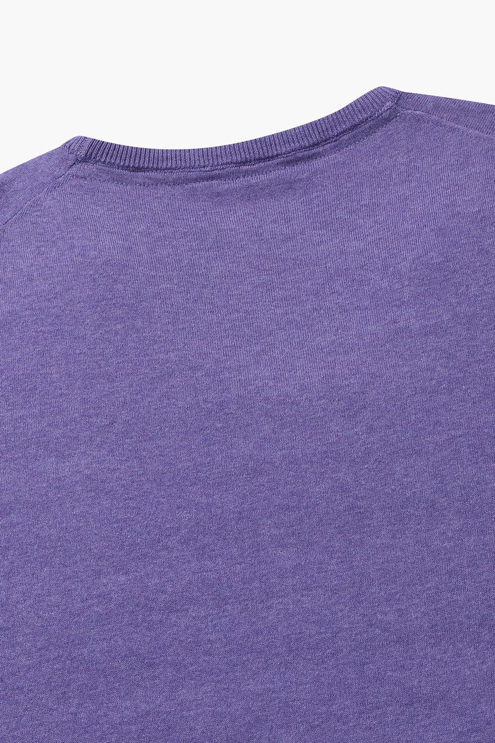 코튼 크루넥 501 퍼플 반소매 니트