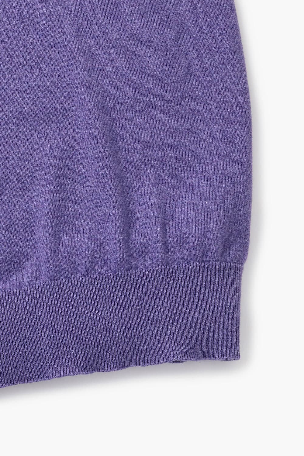 코튼 크루넥 501 퍼플 반소매 니트