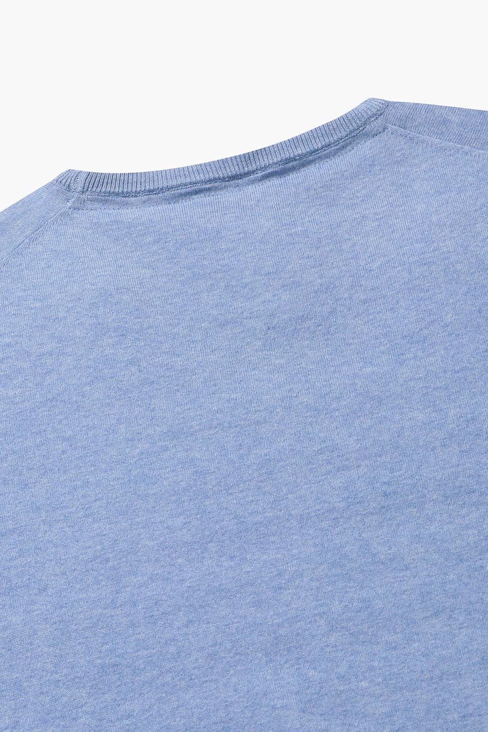 코튼 크루넥 501 라이트블루 반소매 니트