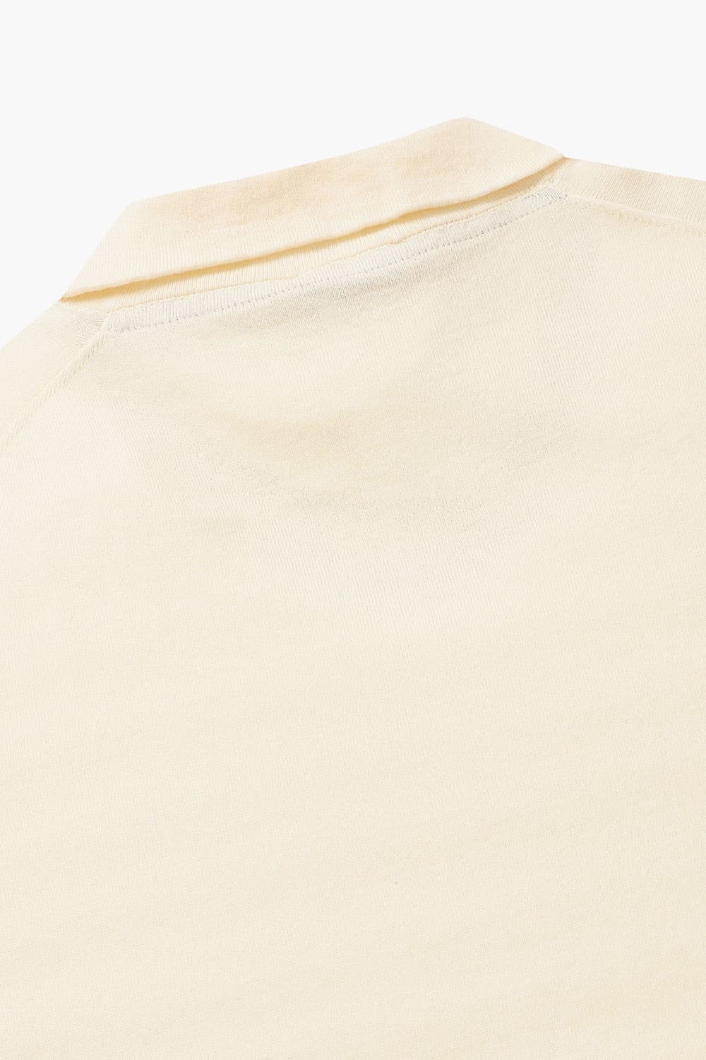 코튼 폴로 502 아이보리 반소매 니트