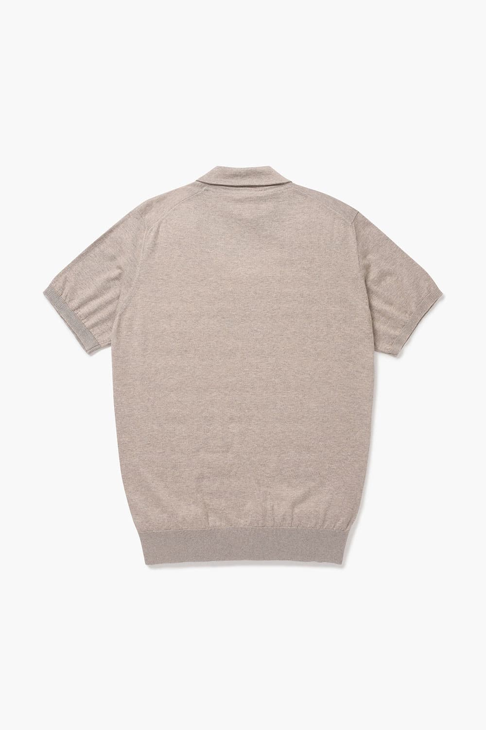 코튼 폴로 502 라이트브라운 반소매 니트