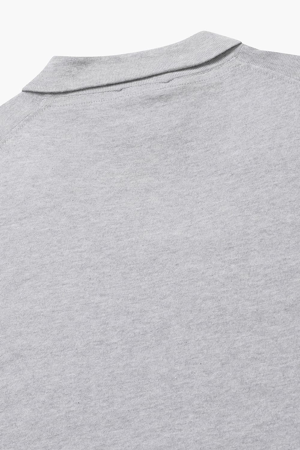 코튼 폴로 502 라이트그레이 반소매 니트