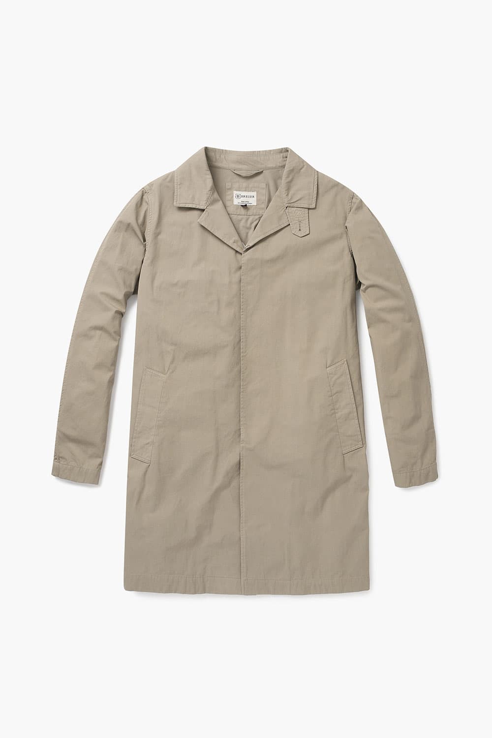 코튼 가먼트다잉 104 베이지 트렌치 코트
