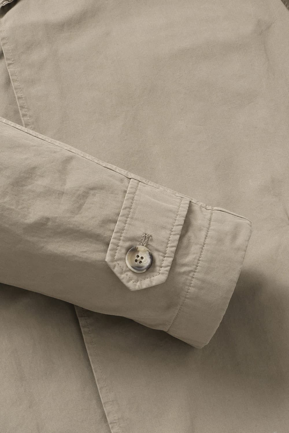 코튼 가먼트다잉 104 베이지 트렌치 코트