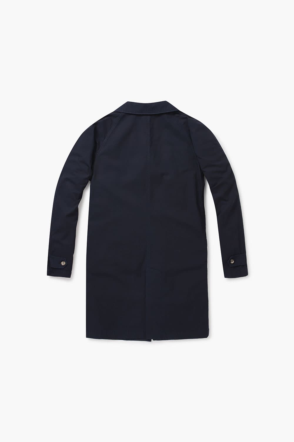 코튼 가먼트다잉 104 다크네이비 트렌치 코트